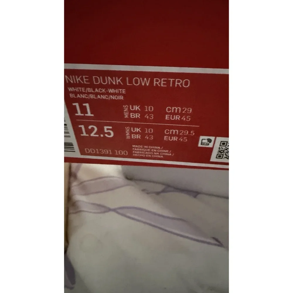 Size 11 - Nike Dunk Low Black White